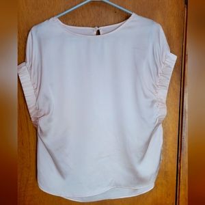 Cute pastel pink silky blouse by Misguided sz 6